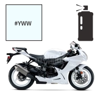 Peinture tricouche en spray suzuki pearl glacier white 600 gsx-r 2013-2014/2018-2019