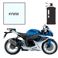 Peinture tricouche en spray suzuki pearl glacier white 600 gsx-r 2016 30th anniversary ed.
