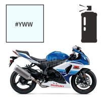 Peinture tricouche en spray suzuki pearl glacier white 1000 gsx-r 2016 30th anniversary ed.