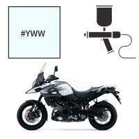 Peinture tricouche  suzuki pearl glacier white 1000 v-strom xt 2018-2019