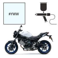 Peinture tricouche  suzuki pearl glacier white 650 sv 2016/2018