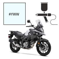 Peinture tricouche  suzuki pearl glacier white 650 v-strom 2017-2019
