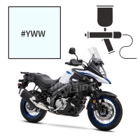 Peinture tricouche  suzuki pearl glacier white 650 v-strom xt touring 2017-2019