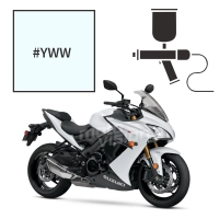 Peinture tricouche  suzuki pearl glacier white 1000 gsx-f 2018-2019