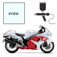 Peinture tricouche  suzuki pearl glacier white 1300 gsx-r hayabusa 2013-2018