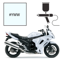 Peinture tricouche  suzuki pearl glacier white 1250 gsx fa 2014/2016