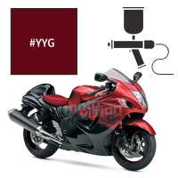 Peinture tricouche suzuki candy daring red 1300 gsx-r hayabusa 2014/2016