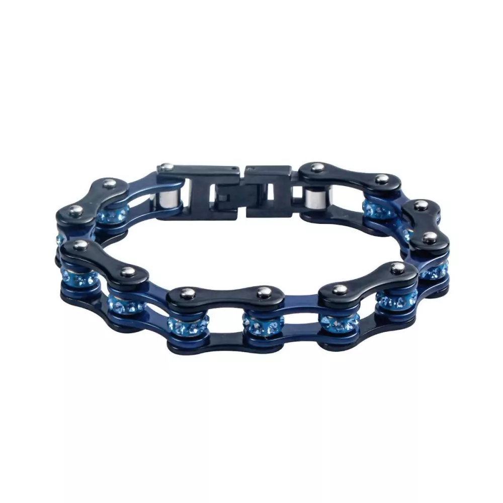 black bike chain bracelet
