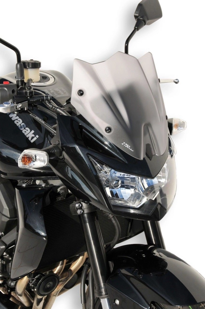 Double Bubble Motorcycle Windshield For Kawasaki Z750 & Z1000 (2003-2006) – Black ABS Wind Deflector