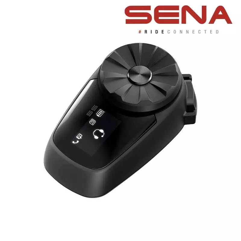 Coppia di citofoni SENA 5S con display LCD, altoparlanti HD, Bluetooth 5 e  radio FM - Moto Vision