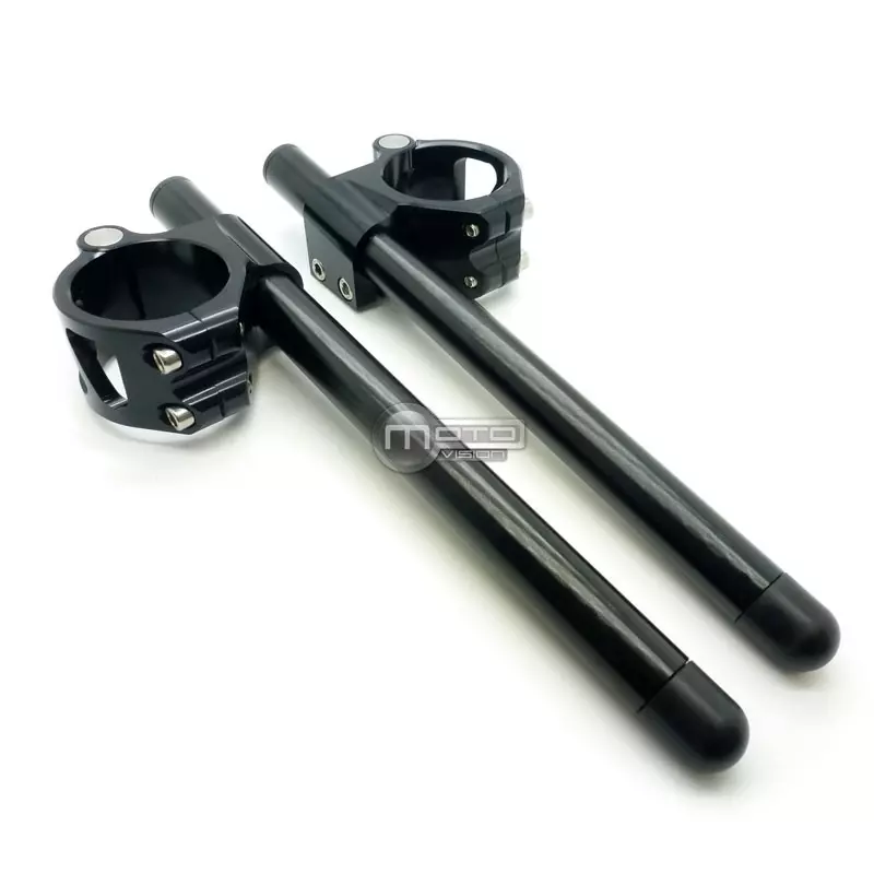 PAIRE DEMI GUIDON 50MM 50 MM NOIR R1 R6 GSXR ZX6R ZX10R RSV 1000