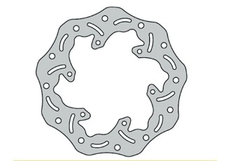 Disque de frein arrière type wave fe.a636v