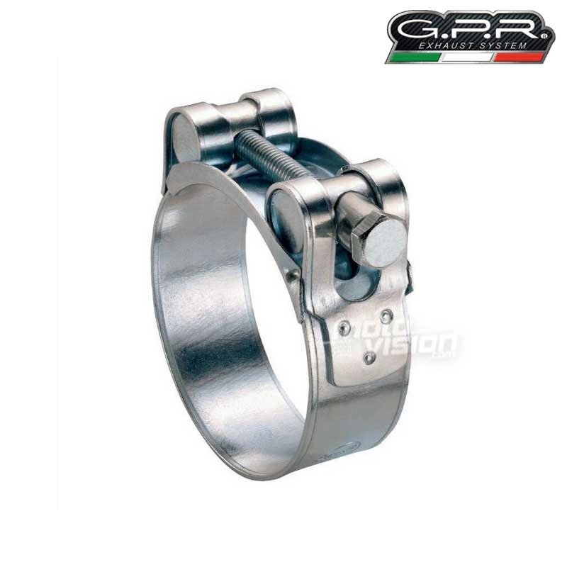 Collier de serrage GPR pot d'echappement DIA : 51mm/55mm - Moto Vision