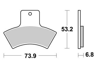 Jeu de plaquettes ap racing off-road atv    avant/arrière