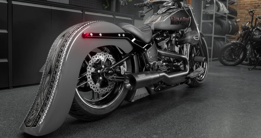 Garde-boue arrière pneus 180-200 Street Bob/Standard/Slim 2018-25 