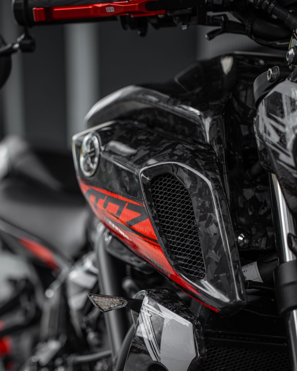 Yamaha mt07 carénage carbone forgé Moto Vision