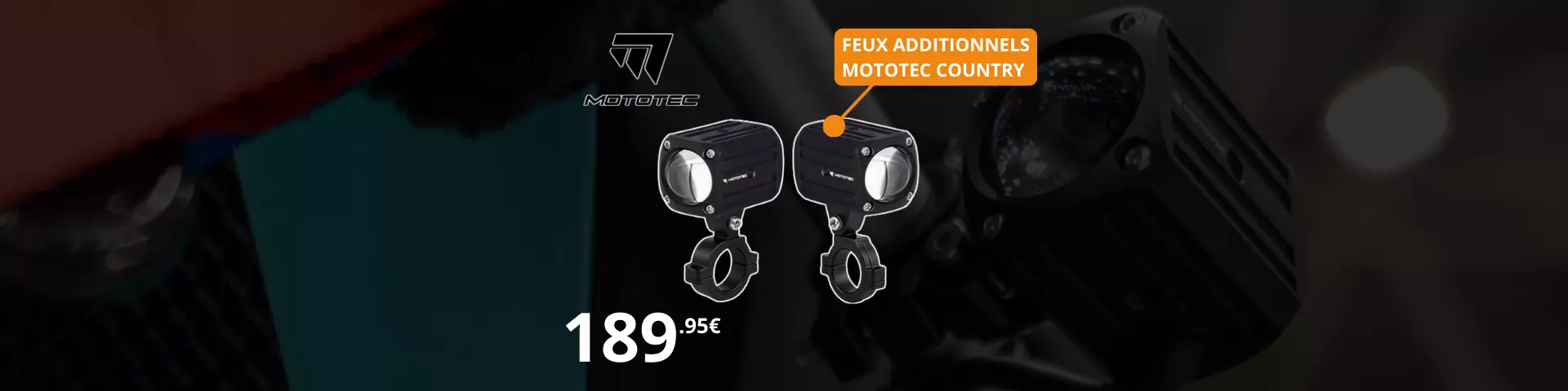 Feux additionnels Mototec COUNTRY MT-20MT-30