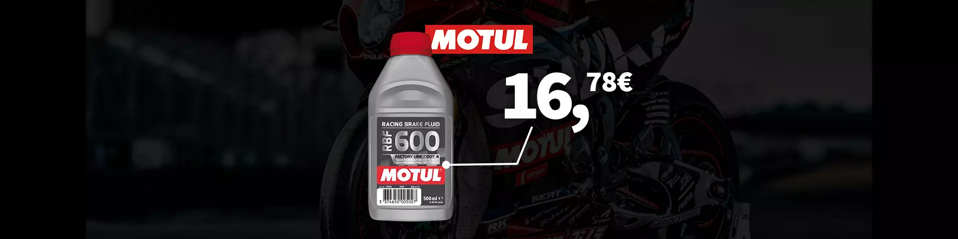 Liquide de frein Motul RBF 600 Factory Line DOT 4