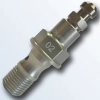 Vis creuse stahlbus m10x1,0x19  avec soupape de purge en aluminium
