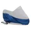 Housse moto bleu/gris