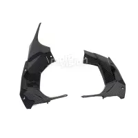 Caches sur cockpit carbone vernis kawasaki h2 2015-2017