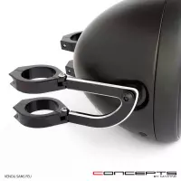 Support de phare rogue noir & alu pour fourche de 32 à 59 mm