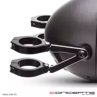 Support de phare stubby pour fourche de 32 à 59 mm