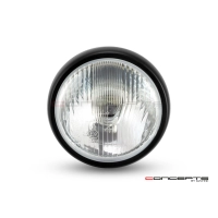 Phare avant universel classique chrome et noir