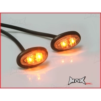 Paire de mini marqueur led oval