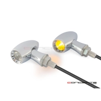 Paire de clignotant "ladz" alu cnc led noir