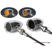 Paire de clignotants verra chrome