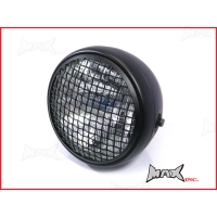 Phare avant universel 'mesh grill' noir ou chrome