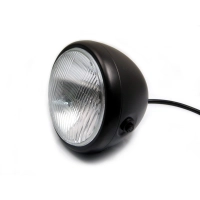 Phare avant universel 17cm noir ou chrome mat