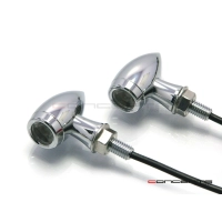Paire de clignotants chubby chrome