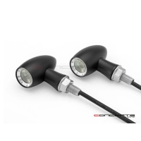 Paire de clignotant "ladz" alu cnc led noir