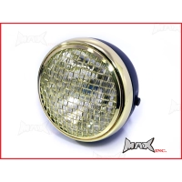 Phare avant universel 'mesh grill' noir ou chrome