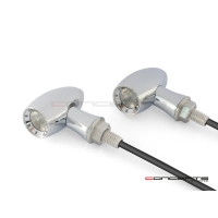 Paire de clignotant "ladz" alu cnc led noir