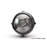 Phare avant universel vintage noir led 18cm