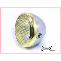 Phare avant universel 'mesh grill' noir ou chrome