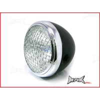 Phare avant universel 'mesh grill' noir ou chrome