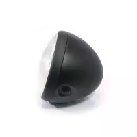 Phare avant universel 19 cm métal noir mat