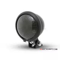 Mini feu arrière 7,6 cm noir, noir et chrome ou chrome