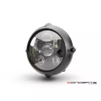 Phare avant universel vintage noir led 18cm