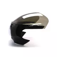 Carénage de phare avant noir avec bulle fumée pour harley touring softail sportster