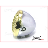 Phare avant universel 'mesh grill' noir ou chrome