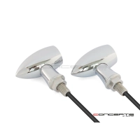 Paire de clignotant "ladz" alu cnc led noir