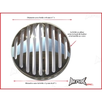 Grille de phare avant cafe racer 17,8 cm