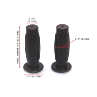 Poignées café racer 12,3cm max inc 22mm