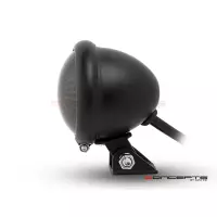 Mini feu arrière 7,6 cm noir, noir et chrome ou chrome