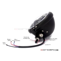 Phare avant universel daymaker led noir